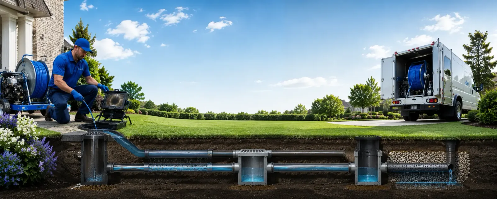 Outdoor drain cleaning information for Owings, MD